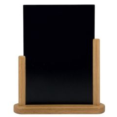 Photo Ardoise de Table - 280 x 320 mm - Support couleur Teck : SECURIT Elegant (ELE-TE-LA)