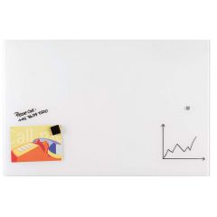 Photo Tableau design en verre - Blanc - 1000 x 650 mm : FRANKEN GTL456009