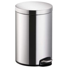 Photo Poubelle à pédale Classic 12 litres - Argent : HELIT H2403500
