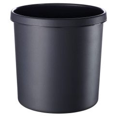 Photo Corbeille à papier ininflammable - 12 litres Noir : HELIT H6106395