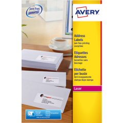 Photo Étiquettes adresses - 99,1 x 42,3 mm Lot de 1200 AVERY L7177-100.FR