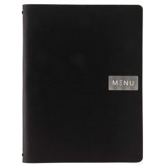 Protège-menus A4 - Cuir lisse - Noir SECURIT Royal Image