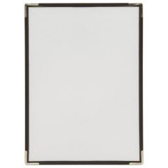 Photo Protège-menu transparent A4 - Pour 2 visuels SECURIT Crystal