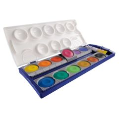 Photo PELIKAN 720250/k12 : Boîte de peintures opaques - 12 couleurs