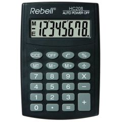 Photo Calculatrice de poche - 8 chiffres REBELL HC 208