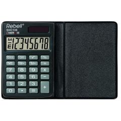 Photo Calculatrice de poche solaire - 8 chiffres REBELL SHC 108