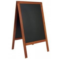 Photo Panneau extérieur noir inscriptible - 700 x 1250 mm - Acajou SECURIT Woody