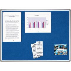 Tableau d'affichage en Textile - Bleu - 600 x 900 mm : FRANKEN PRO Modèle