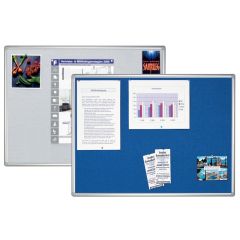 Tableau d'affichage en Textile - Gris - 1800 x 900 mm : FRANKEN PRO Visuel