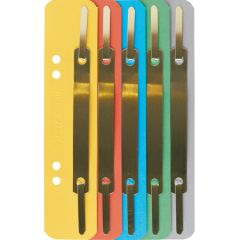 Photo Relieur à lamelles pour dossier en carton - Couleurs Assorties : LEITZ Lot de 250 - 3701-00-99