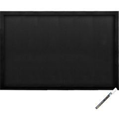 Ardoise murale - Cadre noir - 600 x 800 mm : SECURIT Woody Visuel