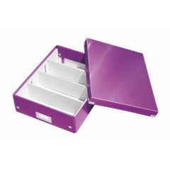 Boite de rangement à compartiments - Violet - LEITZ 6057-00-62 Couvercle