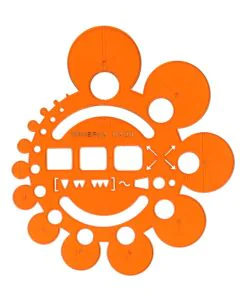 Gabarit découpe ou dessin Trace Circonférences MINERVA N°20