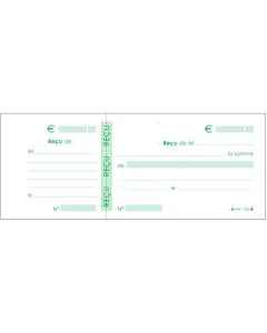 RECUS Carnet à souche (Le Dauphin 1150D) Modèle