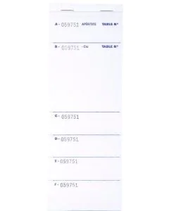 Bloc BRASSERIE Autocopiant Dupli - 260 x 95 mm COGIR 11891