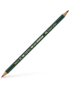 Crayon à 2 mines - Rouge / Bleu : FABER CASTELL Visuel