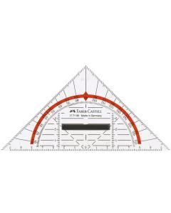 Équerre de Géométrie BK 1 avec poignée - 140 mm : FABER CASTELL Modèle