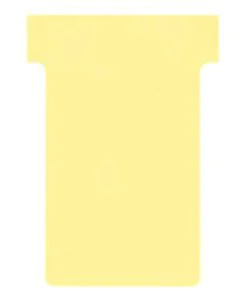 Fiches T - Indice 2 / 60 mm - Jaune : NOBO Lot de 100  visuel