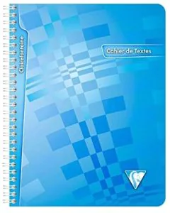 Cahier de Textes Crystalline - 170 x 220 mm : CLAIREFONTAINE Visuel