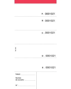 ELVE : Lot de 10 blocs  BRASSERIE - Autocopiants Dupli  2205