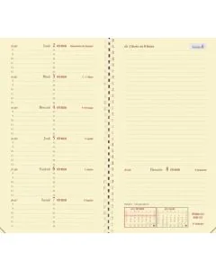 Agenda 2024/2025 - Italnote - 88 x 170 mm - Noir QUO VADIS carnet