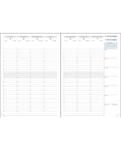 Agenda 2024/2025 Semainier de bureau SAD29 297 x 210 mm EXACOMPTA