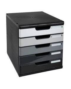 Module de rangement 5 tiroirs - Modulo - Gris : EXACOMPTA Shades of grey image