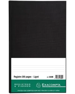 EXACOMPTA 322E Registre 200 pages lignées - 360 x 225 mm