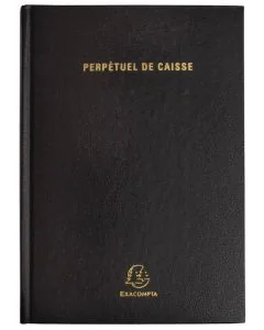 EXACOMPTA : Agenda  perpétuel de Caisse - Reliure noire 38971E