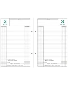 EXACOMPTA 38978E Agenda perpétuel de Caisse - Recharge Modèle