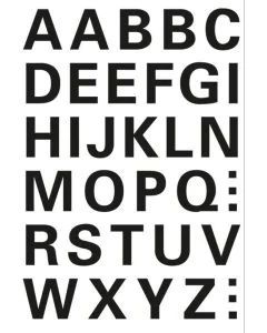 HERMA : Lettres autocollantes - 15 mm 4163