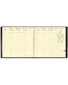 Agenda à spirales 2025 - Exécutif Prestige S - 160 x 160 mm QUO VADIS pages