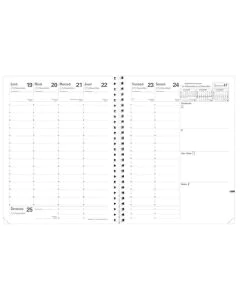 Agenda 2025 - Président- 210 x 270 mm - Noir : QUO VADIS Toscana image