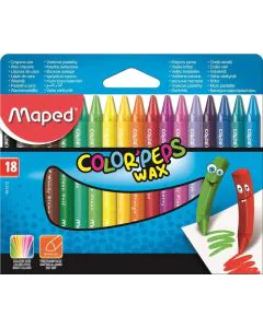 MAPED :  Lot de 18 craies à la cire - 861012