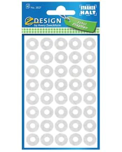 AVERY : Oeillets de renforcement de trous - Autocollant  Blanc