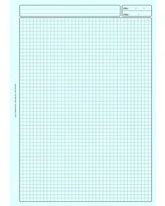 BLOC AUDIT Bleu 3 colonnes avec en-tête - Feuille de travail ELVE 2632