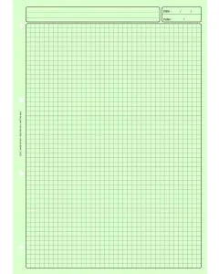 BLOC AUDIT Bleu 3 colonnes avec en-tête - Feuille de travail ELVE 2632