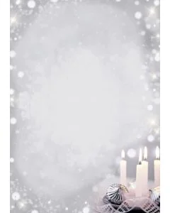 Papier à motif de Noël - Silence de Noël - Lot de 100 feuilles SIGEL image