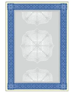 SIGEL : Lot de 20 feuilles de papier - Cadre bleu DP490