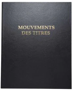 Registre Mouvements de titres - Comptes des actionnaires 4603E EXACOMPTA