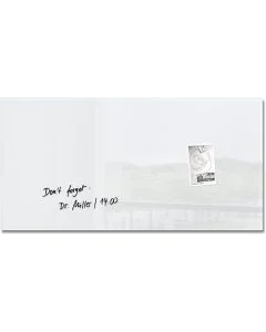 SIGEL : Tableau magnétique en verre - 910 x 460 mm - GL146 - Blanc