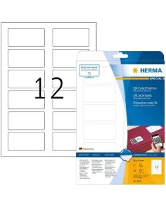 Étiquettes blanches pour codes QR 80 x 40 mm HERMA 9643