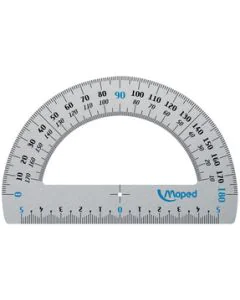 MAPED : Rapporteur en aluminium anodisé - 180°