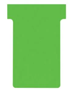 Fiches T Indice 2 / 60 mm - Vert NOBO Lot de 100 visuel