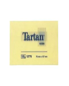 Photo Bloc-Notes adhésives - Jaune - 127 x 76 mm Tartan 23080