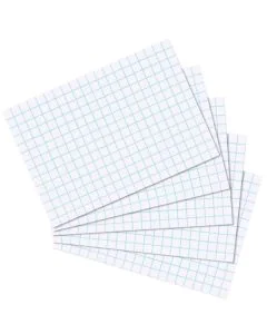 Photo Lot de 100 fiches Bristol quadrillées - 74 x 105 mm - Blanc HERLITZ  10621431