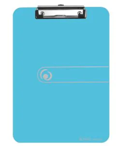 Photo Porte-bloc en plastique transparent - Format A4 - Bleu : HERLITZ 11205671