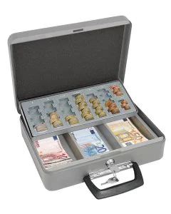 Photo WEDO : Coffret - Caisse à monnaie  - Gris 149 658012