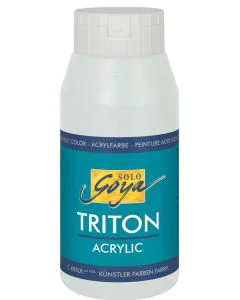 Photo Peinture acrylique Triton Acryl Basic - 750 ml - Argent C. KREUL  flacon