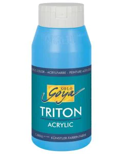 Photo Peinture acrylique Triton Acryl Basic - 750 ml - Bleu lumière C. KREUL flacon